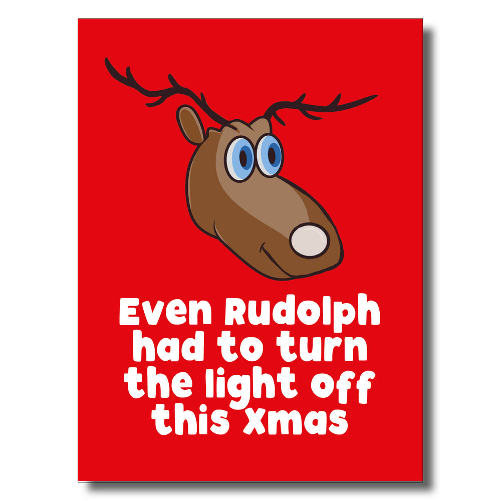 Rudolph Light Christmas Card #1 image